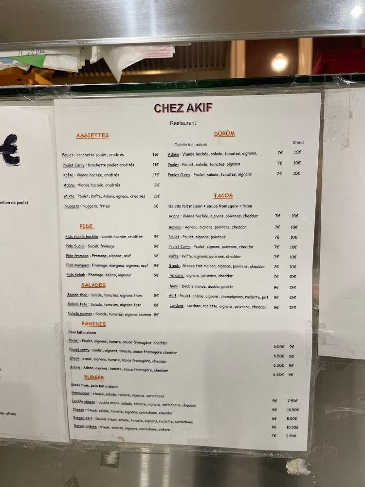 Akif pizza - Menu Image 1